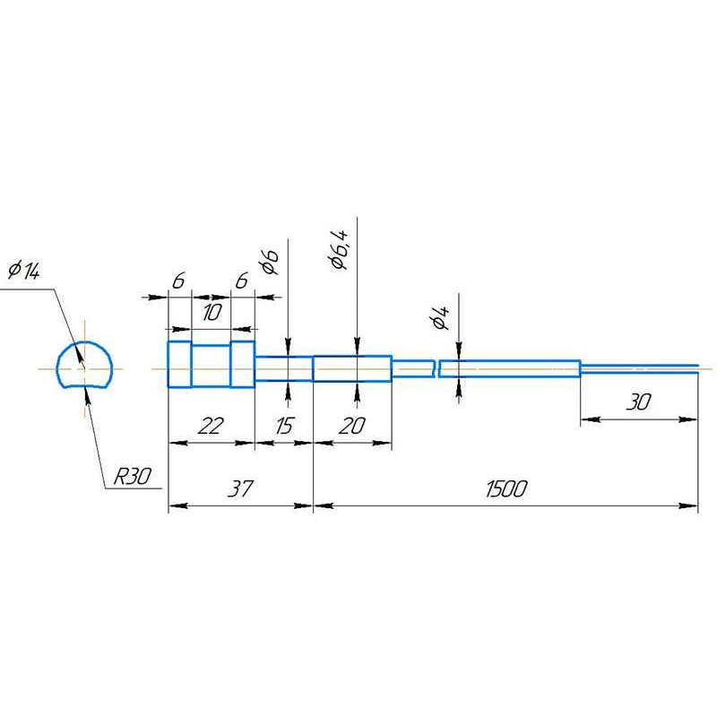 Накладной датчик температуры для трубопроводов RGP TU-C01 PRO NTC10k (3435)