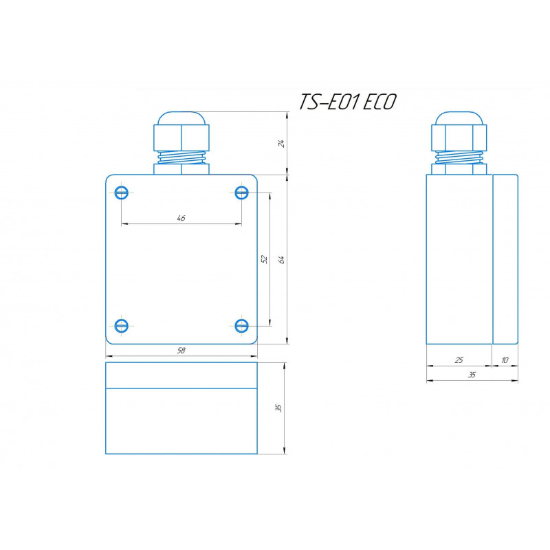 Датчик температуры наружного воздуха RGP TS-E01 ECO NTC10k (3435)