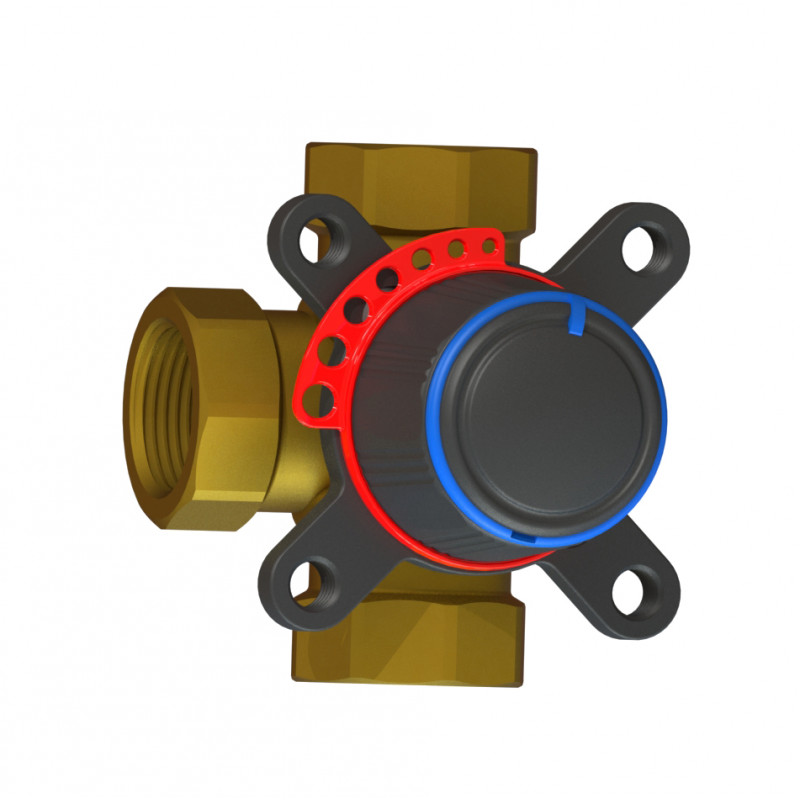 Клапан поворотный 3-ходовой RGP RMV03100-034-6.3 (DN20, Kvs6.3, PN10, ВР3/4)